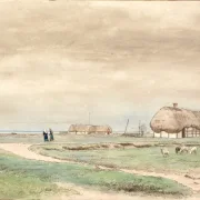 Peter Christian Skovgaard | Blick von der Farm des Konsuls Axelsen auf Rheden – 1848 | Gerahmter Kunstdruck | Goldenes Zeitalter Dänemark