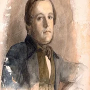 Peter Christian Skovgaard | Mandsportræt - 1839 | Indrammet kunsttryk | Danmarks Guldalder