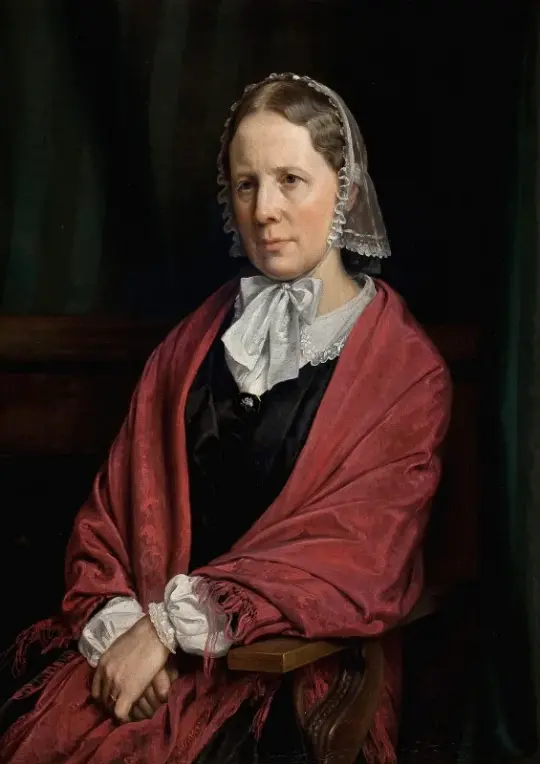 Peter Christian Skovgaard | Amalie Elisabeth Freund - 1860 | Indrammet kunsttryk | Danmarks Guldalder
