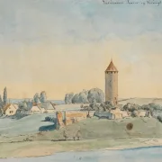 Peter Christian Skovgaard | Der Gaaset-Turm, Vordingborg – 1841 | Gerahmter Kunstdruck | Goldenes Zeitalter Dänemark
