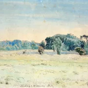 Peter Christian Skovgaard | Landschaft bei Frederiksborg - 1841 | Gerahmter Kunstdruck | Goldenes Zeitalter Dänemark