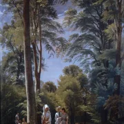 Peter Christian Skovgaard | Buchenwald im Mai - 1856 | Gerahmter Kunstdruck | Goldenes Zeitalter Dänemark
