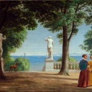 Peter Christian Skovgaard | Udsigt mod Kullen – 1845 | Indrammet kunsttryk | Danmarks Guldalder