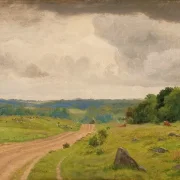 Peter Christian Skovgaard | Landscape at Kongens Møller, Sealand - 1844 | Indrammet kunsttryk | Danmarks Guldalder