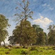 Peter Christian Skovgaard | Knabstrup-Vildpark – 1874 | Indrammet kunsttryk | Danmarks Guldalder