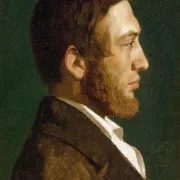 Peter Christian Skovgaard | Painter P.C. Skovgaard - 1845 | Indrammet kunsttryk | Danmarks Guldalder