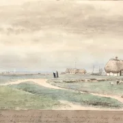 Peter Christian Skovgaard | Konsul Axelsens Hus – 1848 | Indrammet kunsttryk | Danmarks Guldalder