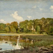 Peter Christian Thamsen Skovgaard – Am Lake Gurre, Seeland 1843 | Indrammet giclée-kunsttryk