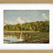 Peter Christian Thamsen Skovgaard – Am Lake Gurre, Seeland 1843 | Indrammet giclée-kunsttryk