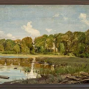 Peter Christian Thamsen Skovgaard – Am Lake Gurre, Seeland 1843 | Indrammet giclée-kunsttryk