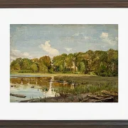 Peter Christian Thamsen Skovgaard – Am Lake Gurre, Seeland 1843 | Indrammet giclée-kunsttryk