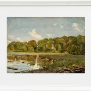 Peter Christian Thamsen Skovgaard – Am Lake Gurre, Seeland 1843 | Indrammet giclée-kunsttryk