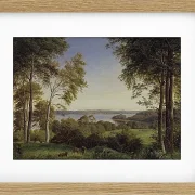 Peter Christian Thamsen Skovgaard – Ansicht von Skarre Sø 1844 | Indrammet giclée-kunsttryk