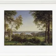 Peter Christian Thamsen Skovgaard – Ansicht von Skarre Sø 1844 | Indrammet giclée-kunsttryk