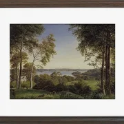 Peter Christian Thamsen Skovgaard – Ansicht von Skarre Sø 1844 | Indrammet giclée-kunsttryk