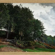 Peter Christian Thamsen Skovgaard – Bewaldete Hügel 1864 | Indrammet giclée-kunsttryk