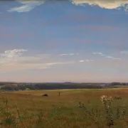 Peter Christian Thamsen Skovgaard – Blick auf das Herrenhaus Beldringe 1846 | Indrammet giclée-kunsttryk