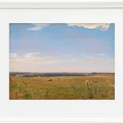 Peter Christian Thamsen Skovgaard – Blick auf das Herrenhaus Beldringe 1846 | Indrammet giclée-kunsttryk