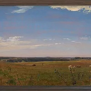 Peter Christian Thamsen Skovgaard – Blick auf das Herrenhaus Beldringe 1846 | Indrammet giclée-kunsttryk