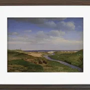 Peter Christian Thamsen Skovgaard – Blick auf die Nordküste Seelands bei Dronningmølle – 1843 | Indrammet giclée-kunsttryk