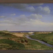 Peter Christian Thamsen Skovgaard – Blick auf die Nordküste Seelands bei Dronningmølle – 1843 | Indrammet giclée-kunsttryk
