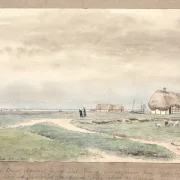 Peter Christian Thamsen Skovgaard – Blick von der Farm des Konsuls Axelsen auf Rheden 1848 | Indrammet giclée-kunsttryk