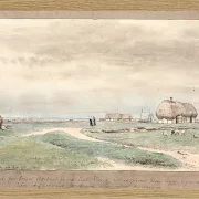 Peter Christian Thamsen Skovgaard – Blick von der Farm des Konsuls Axelsen auf Rheden 1848 | Indrammet giclée-kunsttryk