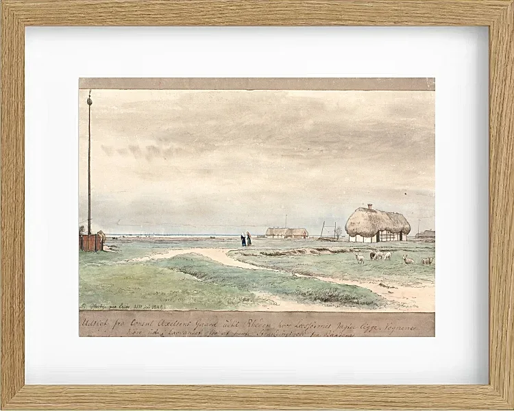 Peter Christian Thamsen Skovgaard – Blick von der Farm des Konsuls Axelsen auf Rheden 1848 | Indrammet giclée-kunsttryk