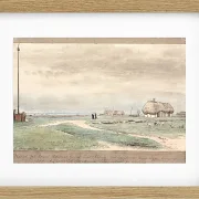 Peter Christian Thamsen Skovgaard – Blick von der Farm des Konsuls Axelsen auf Rheden 1848 | Indrammet giclée-kunsttryk