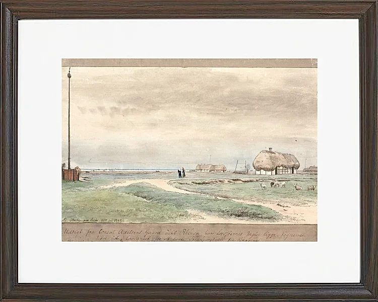 Peter Christian Thamsen Skovgaard – Blick von der Farm des Konsuls Axelsen auf Rheden 1848 | Indrammet giclée-kunsttryk
