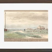 Peter Christian Thamsen Skovgaard – Blick von der Farm des Konsuls Axelsen auf Rheden 1848 | Indrammet giclée-kunsttryk