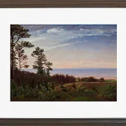Peter Christian Thamsen Skovgaard – Blick von der Nordküste Seelands über Kattegat und Kullabe 1832 | Indrammet giclée-kunsttryk