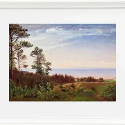 Peter Christian Thamsen Skovgaard – Blick von der Nordküste Seelands über Kattegat und Kullabe 1832 | Indrammet giclée-kunsttryk
