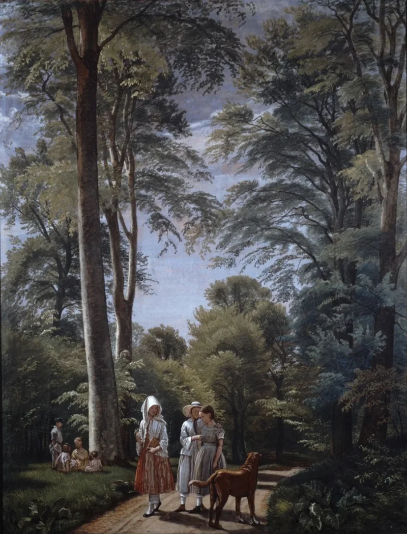 Peter Christian Thamsen Skovgaard – Buchenwald im Mai 1856 | Giclée Kunstdruck gerahmt
