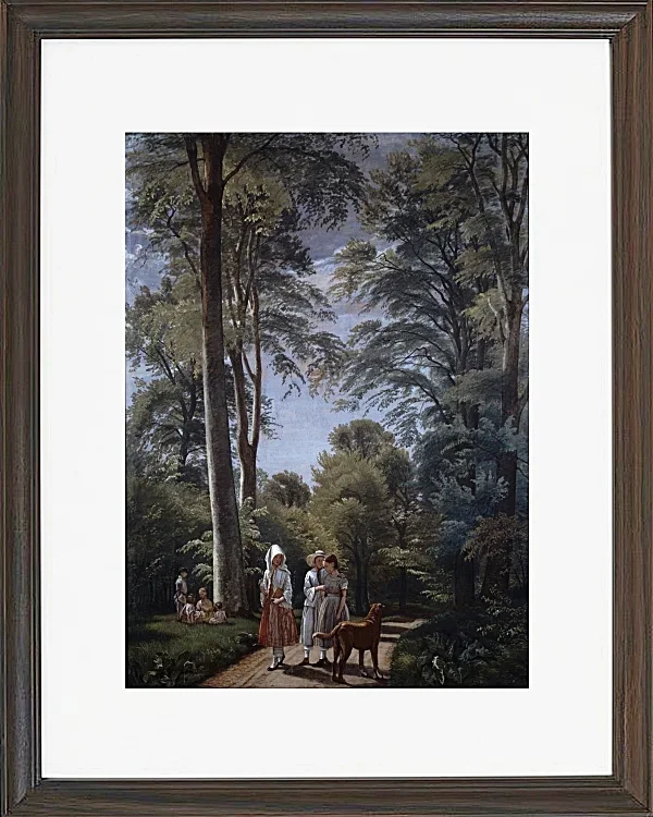 Peter Christian Thamsen Skovgaard – Buchenwald im Mai 1856 | Giclée Kunstdruck gerahmt
