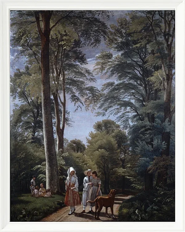 Peter Christian Thamsen Skovgaard – Buchenwald im Mai 1856 | Giclée Kunstdruck gerahmt