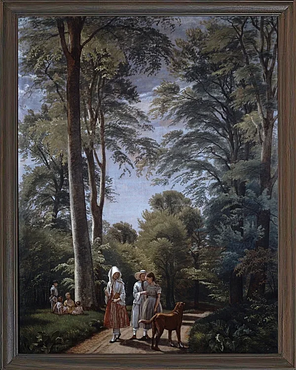Peter Christian Thamsen Skovgaard – Buchenwald im Mai 1856 | Giclée Kunstdruck gerahmt