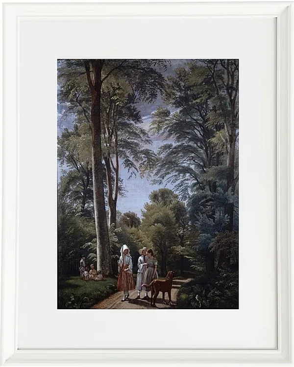 Peter Christian Thamsen Skovgaard – Buchenwald im Mai 1856 | Giclée Kunstdruck gerahmt