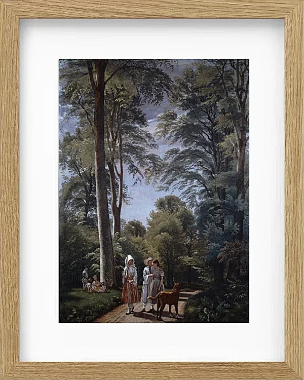 Peter Christian Thamsen Skovgaard – Buchenwald im Mai 1856 | Giclée Kunstdruck gerahmt