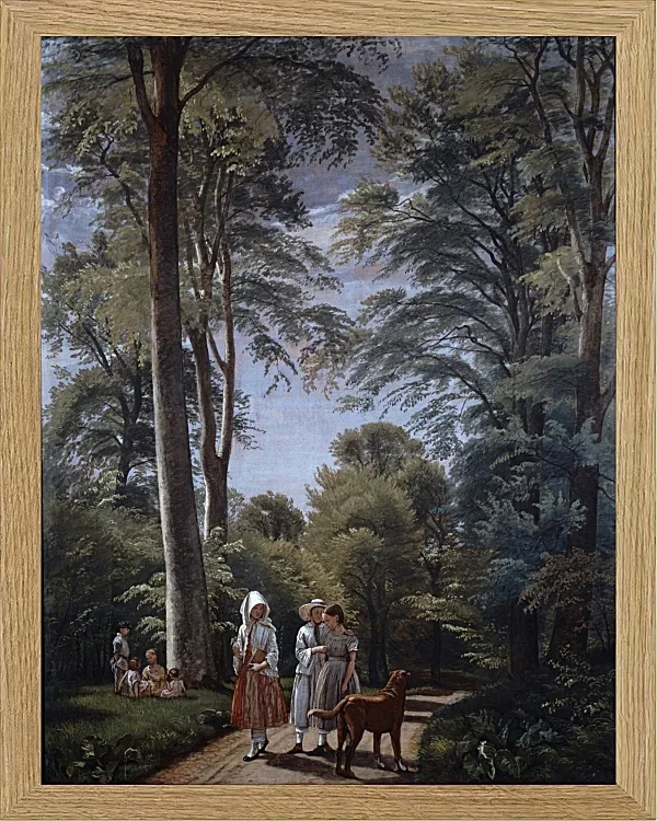 Peter Christian Thamsen Skovgaard – Buchenwald im Mai 1856 | Giclée Kunstdruck gerahmt
