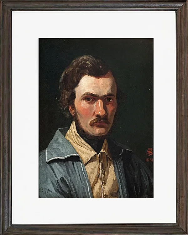Peter Christian Thamsen Skovgaard – Der Maler J.Th. Lundbye 1840 | Giclée Kunstdruck gerahmt
