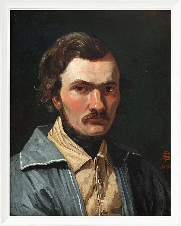 Peter Christian Thamsen Skovgaard – Der Maler J.Th. Lundbye 1840 | Giclée Kunstdruck gerahmt