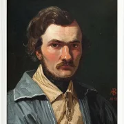 Peter Christian Thamsen Skovgaard – Der Maler J.Th. Lundbye 1840 | Giclée Kunstdruck gerahmt