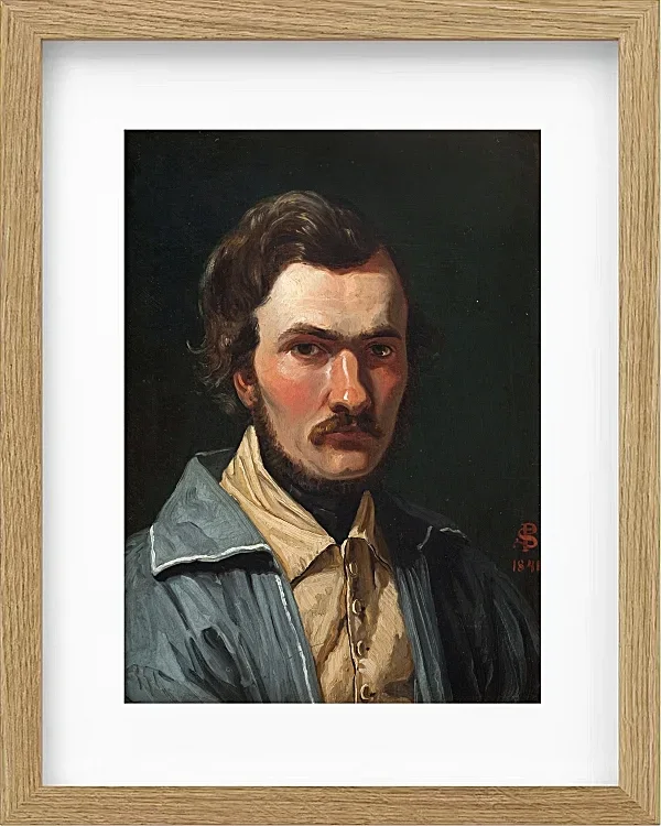 Peter Christian Thamsen Skovgaard – Der Maler J.Th. Lundbye 1840 | Giclée Kunstdruck gerahmt