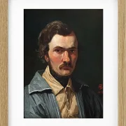 Peter Christian Thamsen Skovgaard – Der Maler J.Th. Lundbye 1840 | Giclée Kunstdruck gerahmt