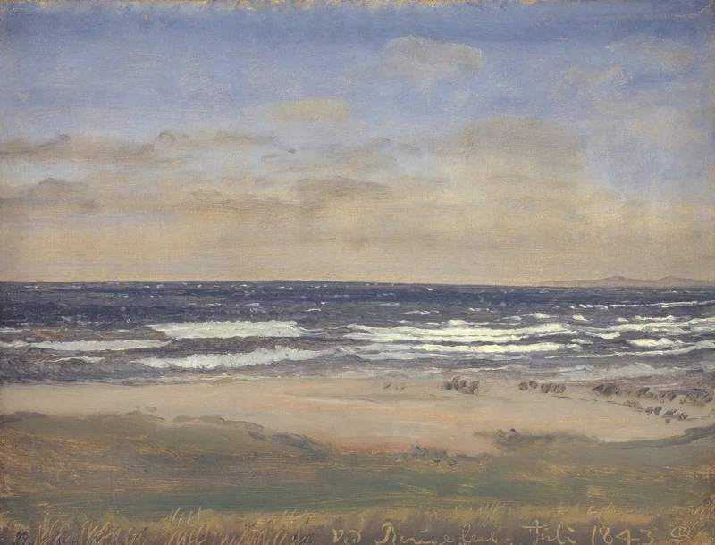 Peter Christian Thamsen Skovgaard – Der Strand von Rågeleje 1842 | Indrammet giclée-kunsttryk