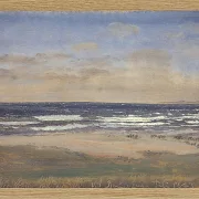 Peter Christian Thamsen Skovgaard – Der Strand von Rågeleje 1842 | Indrammet giclée-kunsttryk