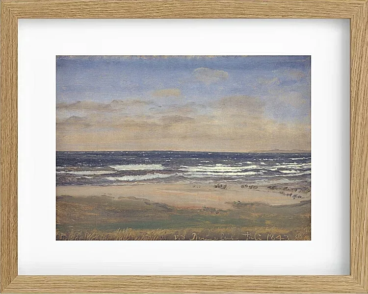 Peter Christian Thamsen Skovgaard – Der Strand von Rågeleje 1842 | Indrammet giclée-kunsttryk