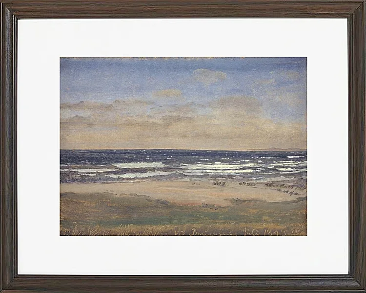 Peter Christian Thamsen Skovgaard – Der Strand von Rågeleje 1842 | Indrammet giclée-kunsttryk