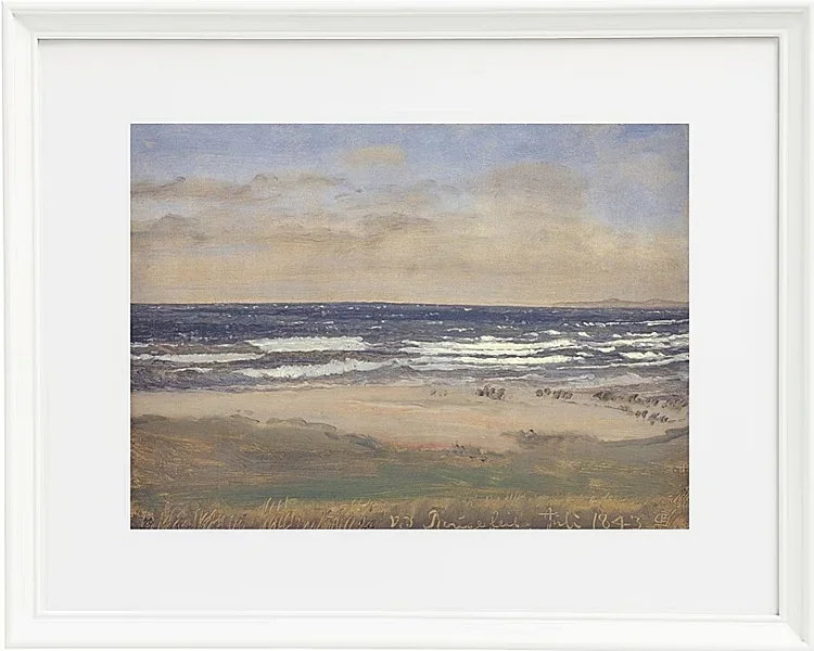 Peter Christian Thamsen Skovgaard – Der Strand von Rågeleje 1842 | Indrammet giclée-kunsttryk